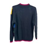 Colorful Geometric Pattern Sweater vintage L vibrant 90s 80s casual costume Black Size L Photo 1