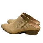 Frye Roxie Slip On Leather Block Heel Almond Toe Brown Mule Size 9.5 Photo 7