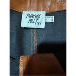 Princess Polly  cognac brown wide leg faux leather high rise pants sz 10 Photo 3