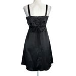 Charlotte Russe  Y2K‎ Vintage Black Satin Rosette Babydoll Dress M Fairy Whimsy Photo 4
