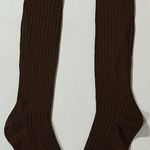 Muklucks Muk Luks Brown Knit Knee-High Thigh-High Buckle Winter Boots Socks Hosiery 🤎✨ Photo 0
