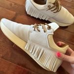 Esseutesse Leather Fringe Sneakers White Size 36 Photo 1