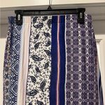 Chico's Chico’s Blue & White Patchwork Maxi Skirt Size 0 (Fits 4-6) Boho Travel Resort Photo 1