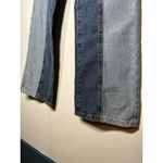 Cider  Color Block Stripe Straight Leg Jeans Shirt Collar Fold Front Waist Large Photo 3