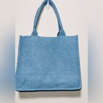 NWT AMERICA & BEYOND Denim Beaded & Crocheted Turtle Purse with Crossbody Strap Blue Photo 1