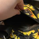 Sunflower Print Backpack Black Photo 4