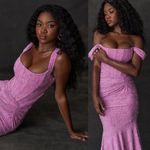 House Of CB  'Cesca' Rose Pink Floral Maxi Dress NWOT size M Photo 12