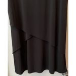 Susan Graver  Dress MED Liquid Knit Black Layer Tank Tier Ruffle Stretch Comfy Photo 6