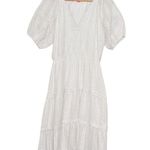 Betsey Johnson  Tiered Rainbow Confetti Dress White Gauze Medium Cottagecore Photo 1