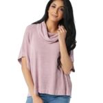 Barefoot Dreams  Dusty pink cowl-neck poncho-style top size S/M relaxed fit Photo 1