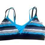 Adidas Double Strap Triangle Sports Bra Size 8 Photo 0