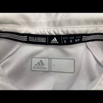 Adidas ,Women’s Climacool,Sports Shirt, White, Sz Small, Short Sleeves,3 buttons‎ Photo 4