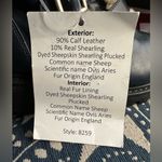 barney's new york NEW  Leather & Shearling Lined Navy Booties $795 Photo 4