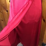 Noire red silk dress cocktail dress New Year’s Eve party fold over dress holiday Size M Photo 7