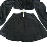 NEW Alamour the Label Romy Dress Black Dress LBD Mini Vacation Silk Sexy Size XL Photo 3