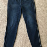 Rock & Republic Women’s kashmiere Indigo Denim Jeans with White Accents Size 16 Photo 0