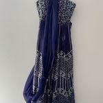 SANI Purple Anjali Metallic Embroidered Anarkali with Dupatta L Size L Photo 6