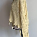 Blank Paige  V-Neck Pale Yellow Crop Length Boho Oversized Sweater Sz M/L Photo 4