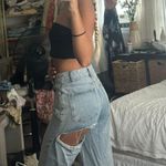 Butt Rip Denim Jeans Size 26 Photo 4