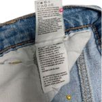 American Eagle  Shorts Womens 4 Mom Short Cuffed Pleated Pockets Denim Blue Photo 12