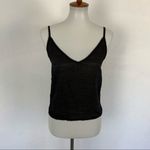 Lacausa  Black Tank Top XS Minimalist Stretch Soft Fitted Basics Photo 6