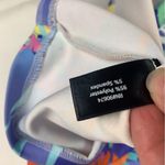 Boston Proper women's medium Mini Dress blue pink zip Tropical Print Photo 8