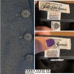 Saks 5th Avenue VINTAGE 1980'S SAKS FIFTH AVENUE GRAY PLEATED WOOL MIDI SKIRT (16) Photo 9