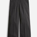 J.Crew  Petite Sydney Wide-leg Pant in bi-stretch cotton blend - Black - 2P Photo 0