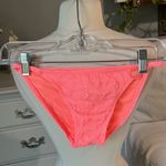 Forever 21 Bikini Low Rise Cheeky Coral Swimsuit Bottom Womens Small New Photo 0