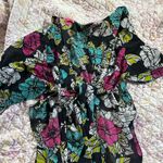 Betsey Johnson  Floral Swim Coverup - Black, Pink, Green, White Photo 0