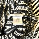 Elizabeth and James Black Striped Chunky Knit Crewneck Sweater Small Photo 9