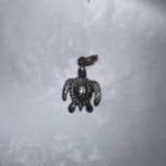 Sterling Silver Vintage Turtle‎ Charm Silver Photo 1