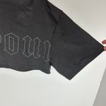 YoungLA Urban Crop Tee Top Womens Size Small W436 Gray Photo 5