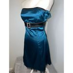 Teeze Me Vintage y2k Tube Top Teal Party Cocktail Mini Dress 5 Photo 3