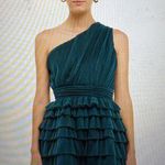 Endless Rose One-Shoulder Ruffle Dress - Dark Green Photo 5