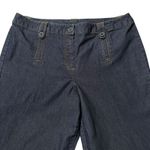 Westbound Denim Wide Leg Trousers Dark Denim Wash Dress Pants Career Casual Photo 3