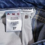 AMO Tie Ankle Jeans Medium Vintage Blue Denim Size 27 Photo 4