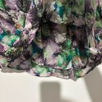Doncaster  Silk Floral watercolor Blouse purple green‎ size 4 Photo 5