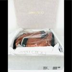 Jimmy Choo Dondo Rosewood Metallic Grainy Leather Biker Ankle Boots EU 40 Photo 1