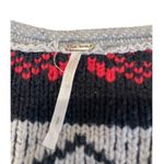 Free People Women's Size S Snow Angel Pullover Boho Graphic Knit Cottage Travel Photo 4