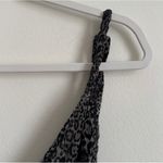 Free People Siren Song Black Combo Animal Print Bodysuit Size Small Cheetah Photo 4