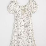 Loft Dotted Tie Back Flare Dress Size 8 Photo 1