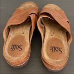 Sofft Brylee leather crisscross slide sandal camel size 9 Brown Photo 5