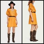 Scotch & Soda 💕💕 Dotted Lace Ruffled Pom-Pom Dress ~ Yellow Medium NWOT Photo 4