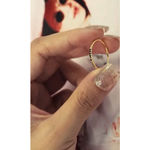 Boutique NEW Dainty 14k Gold Plated S925 Ring Black Melee Stackable Minimalist Band Sz 8 Photo 10