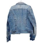 Lee Vintage Distressed Jean Jacket Sz L Photo 3