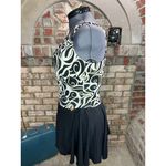 Longitude one piece swimsuit swimdress Vintage swirl black white Size 16 Photo 5