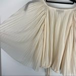 Topshop Sheer Pleated Tie Crop Top Flutter Sleeves Sz Small Photo 6