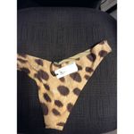 We Wore What New NWT Leopard Print XL  bikini bottom Delilah Tan Photo 4