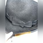 Banana Republic  100% Black Wool Fedora Hat Classic Vintage Style Unisex 2011 S/M Photo 10